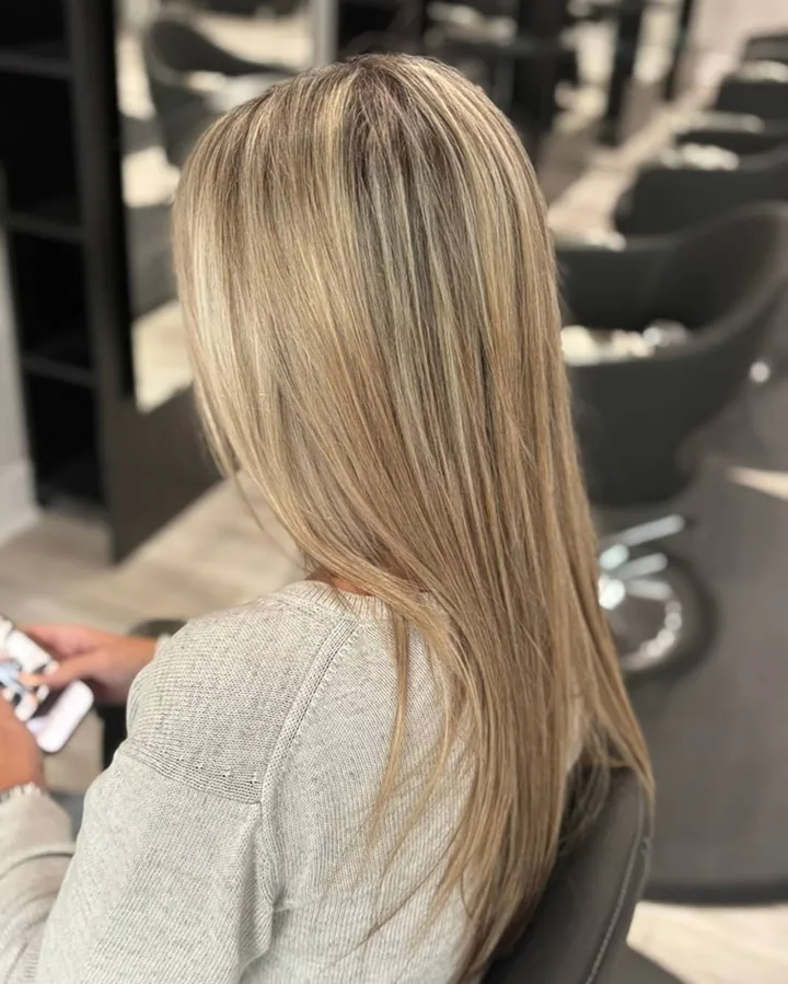 Blowout styling at Bluffton Hair Lounge